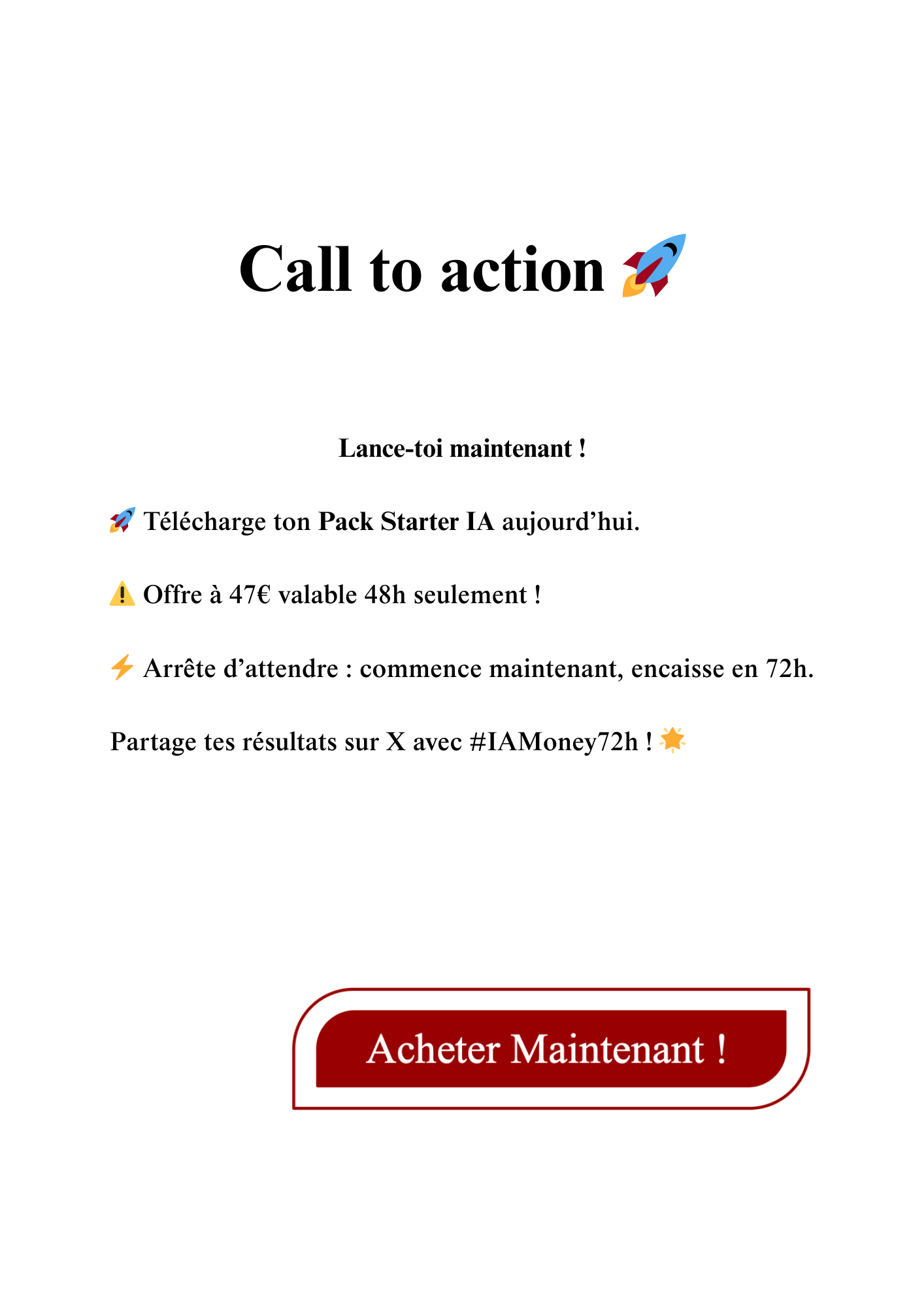 Pack IA (Starter)